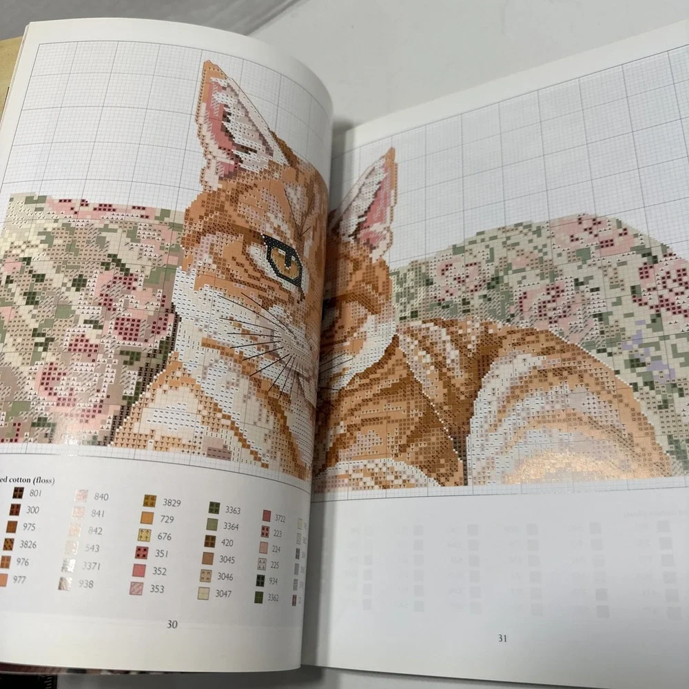 Cats of the World in‎ Cross Stitch Paperback 2002. Must Have Cat Cross Stitch!!